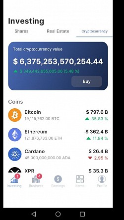 Investments - Crypto currencies Assets